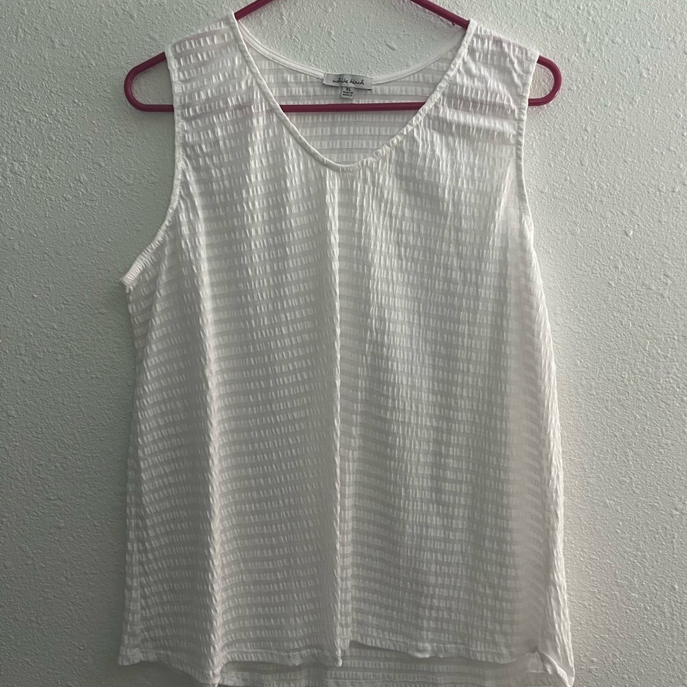 White Birch Boxy Tank Top